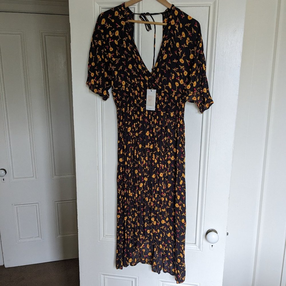 NWT Whistles Aster Floral Wrap Dress size UK 10/US 6